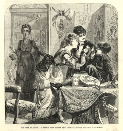 Die erste Zigarette; Eine Skizze aus dem modernen Leben von English School