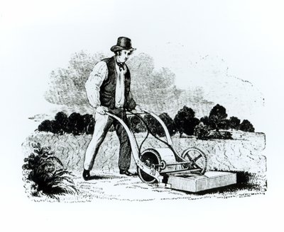 Der erste Rasenmäher von English School
