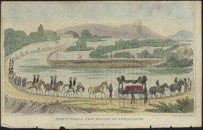 Der Trauerzug von Napoleon Bonaparte von English School