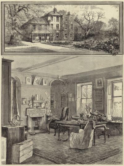 Das Haus des verstorbenen Charles Darwin von English School