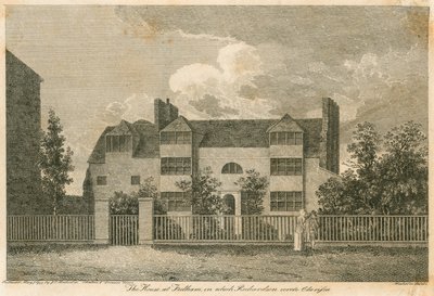 Das Haus in Parsons Green, nahe Fulham, London, als Samuel Richardson Clarissa schrieb von English School