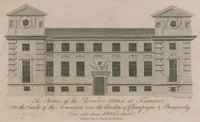 Das Haus des Chevalier DEon in Tonnerre von English School