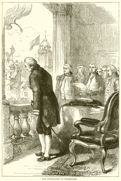 Die Amtseinführung von Washington von English School