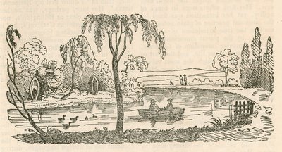 Der See am Hornsey Wood House, London von English School