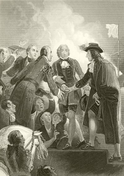 Die Landung von Wilhelm III. in Torbay von English School