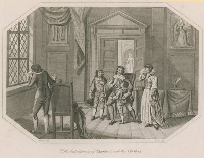 Das letzte Treffen von König Karl I. mit seinen Kindern von English School