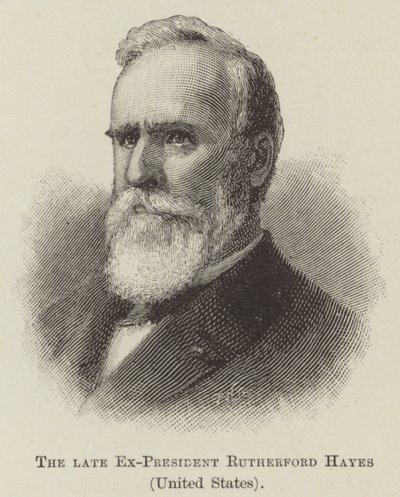 Der verstorbene Ex-Präsident Rutherford Hayes, Vereinigte Staaten von English School