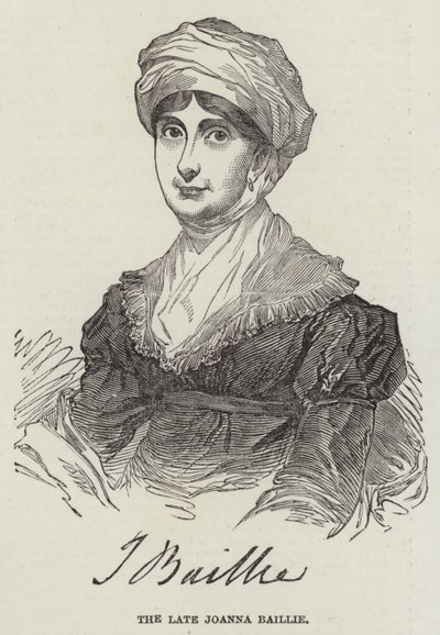 Die verstorbene Joanna Baillie von English School