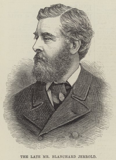 Der verstorbene Mr. Blanchard Jerrold (Stich) von English School