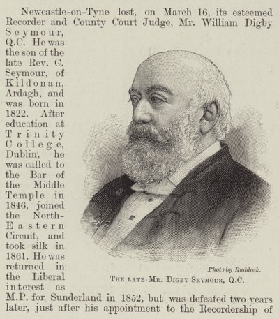 Der verstorbene Herr Digby Seymour, QC von English School