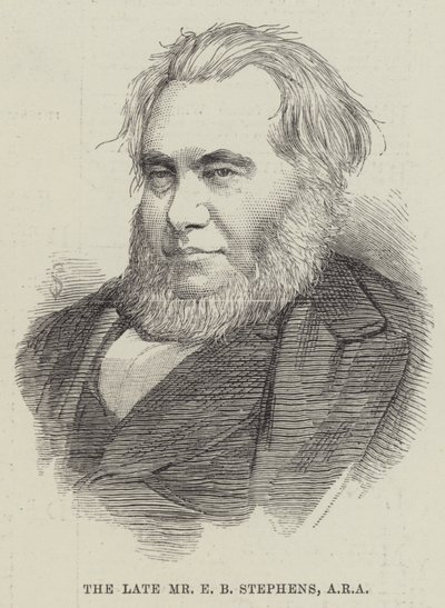 Der verstorbene Herr E B Stephens, ARA (Stich) von English School