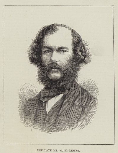 Der verstorbene Mr. G. H. Lewes (Gravur) von English School