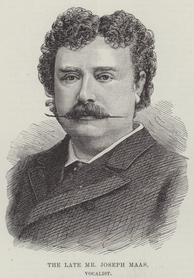 Der verstorbene Herr Joseph Maas, Sänger (Stich) von English School