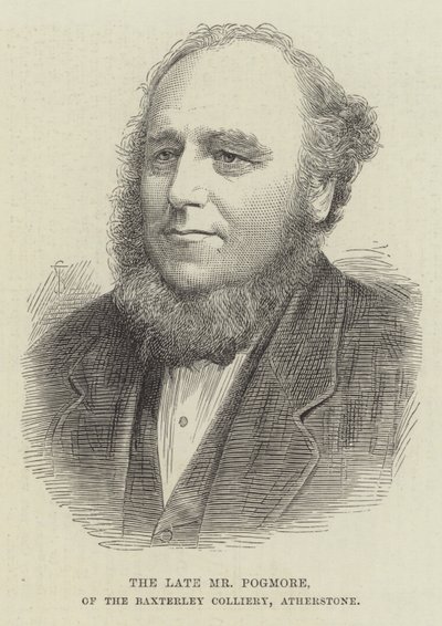 Der verstorbene Herr Pogmore, von der Baxterley Colliery, Atherstone von English School