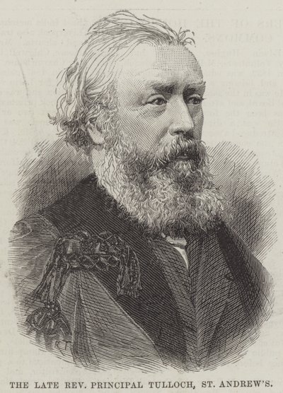 Der verstorbene Reverend Principal Tulloch, St. Andrews (Stich) von English School