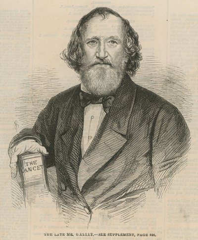 Der verstorbene Thomas Wakley, MP für Finsbury und Gründungsredakteur von The Lancet von English School