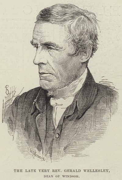 Der verstorbene Hochwürdige Gerald Wellesley, Dekan von Windsor (Stich) von English School