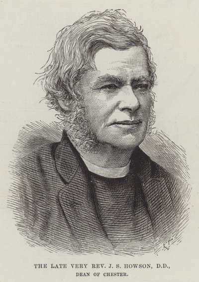 Der verstorbene Hochwürdige J S Howson, DD, Dekan von Chester (Gravur) von English School