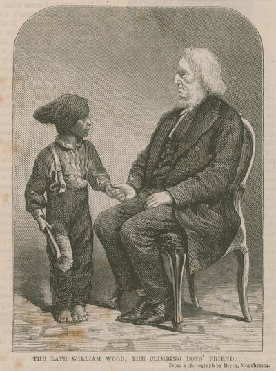 Der verstorbene William Wood, der Freund der Kletterjungen von English School