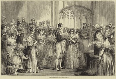 Die Hochzeit von Königin Victoria und Prinz Albert von Sachsen-Coburg und Gotha von English School