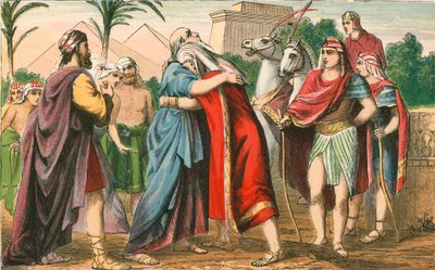 Das Treffen von Joseph und seinem Vater Jakob von English School