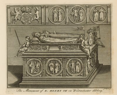 Das Denkmal von König Heinrich VII von English School