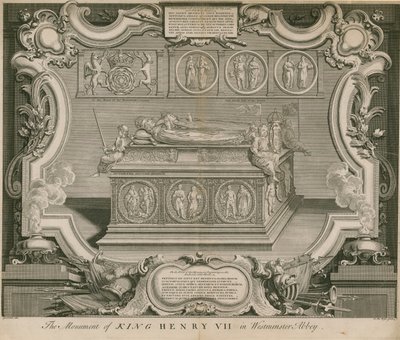 Das Denkmal von König Heinrich VII von English School