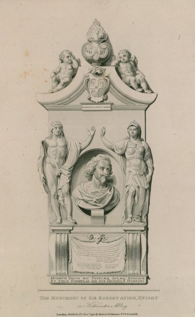 Das Denkmal von Sir Robert Ayton von English School