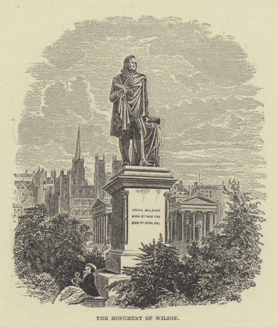Das Denkmal von Wilson (Gravur) von English School