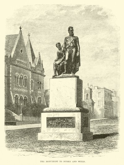 Das Denkmal für Burke und Wills von English School
