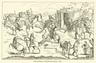 Der Mord an Erzbischof Sharp, 1679 von English School