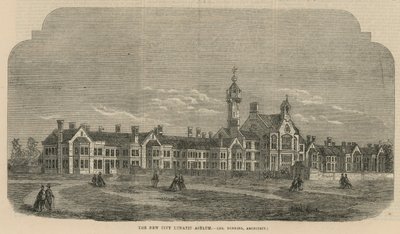 Das neue City Lunatic Asylum von English School