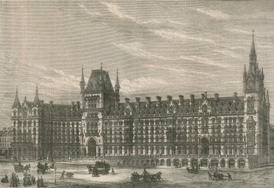 Das neue Hotel des Midland Railway Bahnhofs, Euston Road, London von English School