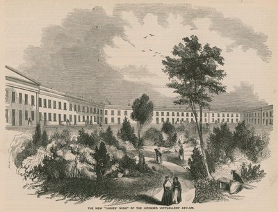 Der neue Damenflügel des Licensed Victuallers Asylum von English School