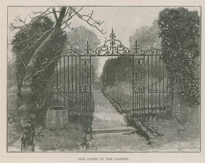 Der neue öffentliche Park in Highgate: alte Tore im Garten von English School