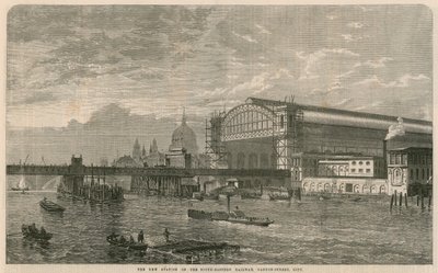 Der neue Bahnhof der South-Eastern Railway, Cannon Street, London von English School