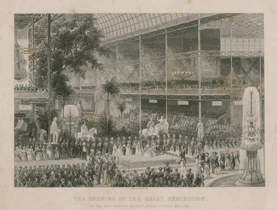 Eröffnung der Großen Ausstellung durch Ihre Majestät, Königin Victoria, 1. Mai 1851 von English School