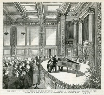 Die Eröffnung des neuen Gebäudes des Instituts der Aquarellmaler von English School