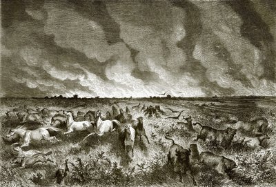 Die Prärie in Flammen von English School