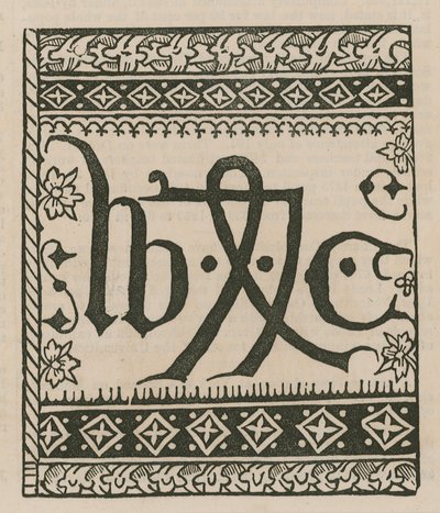 Das Druckerzeichen von William Caxton von English School