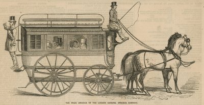 Der Preisomnibus der London General Omnibus Company von English School