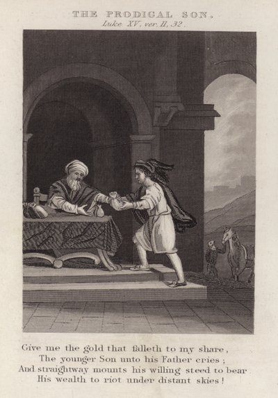 Der verlorene Sohn, Lukas XV, Vers 11, 32 von English School