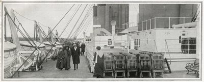 Das Promenadendeck auf der Titanic, aus 