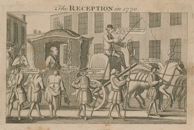 Der Empfang im Jahr 1770 von English School