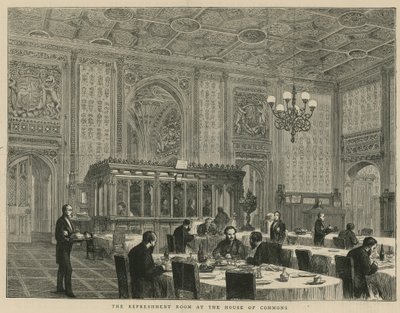 Der Erfrischungsraum im House of Commons von English School