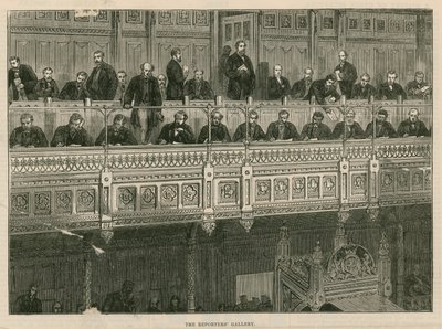 Die Reportergalerie im House of Commons von English School