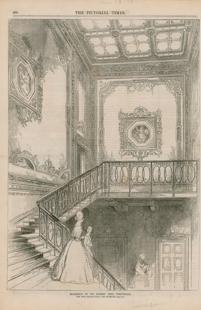 Wohnsitz von Sir Robert Peel von English School