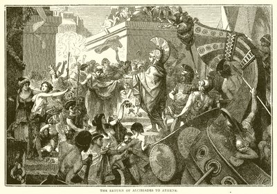Die Rückkehr des Alkibiades nach Athen von English School