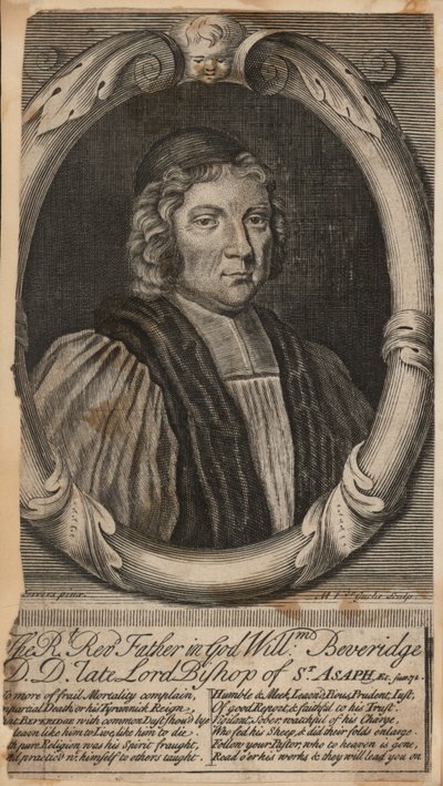 Der hochwürdige Vater in Gott William Beveridge, verstorbener Lordbischof von St Asaph von English School