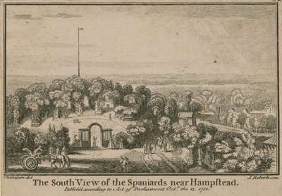 Die Südansicht der Spaniards bei Hampstead von English School